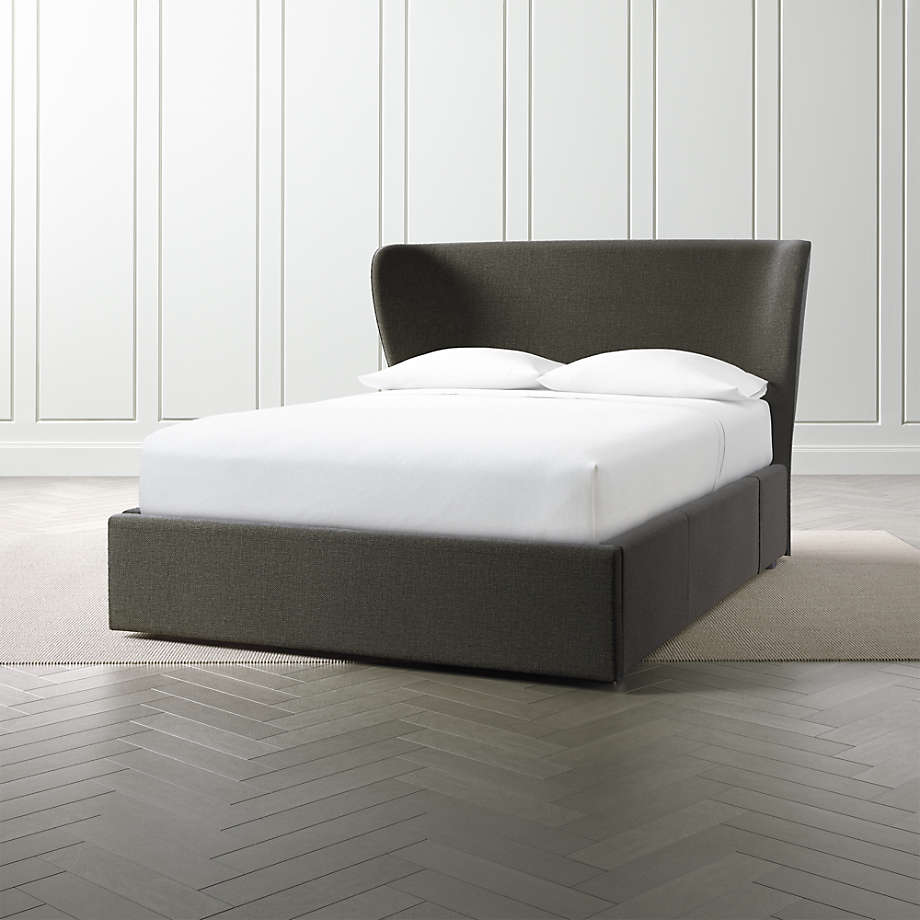 Carlie King Bed With Wingback Headboard thumbnail 2