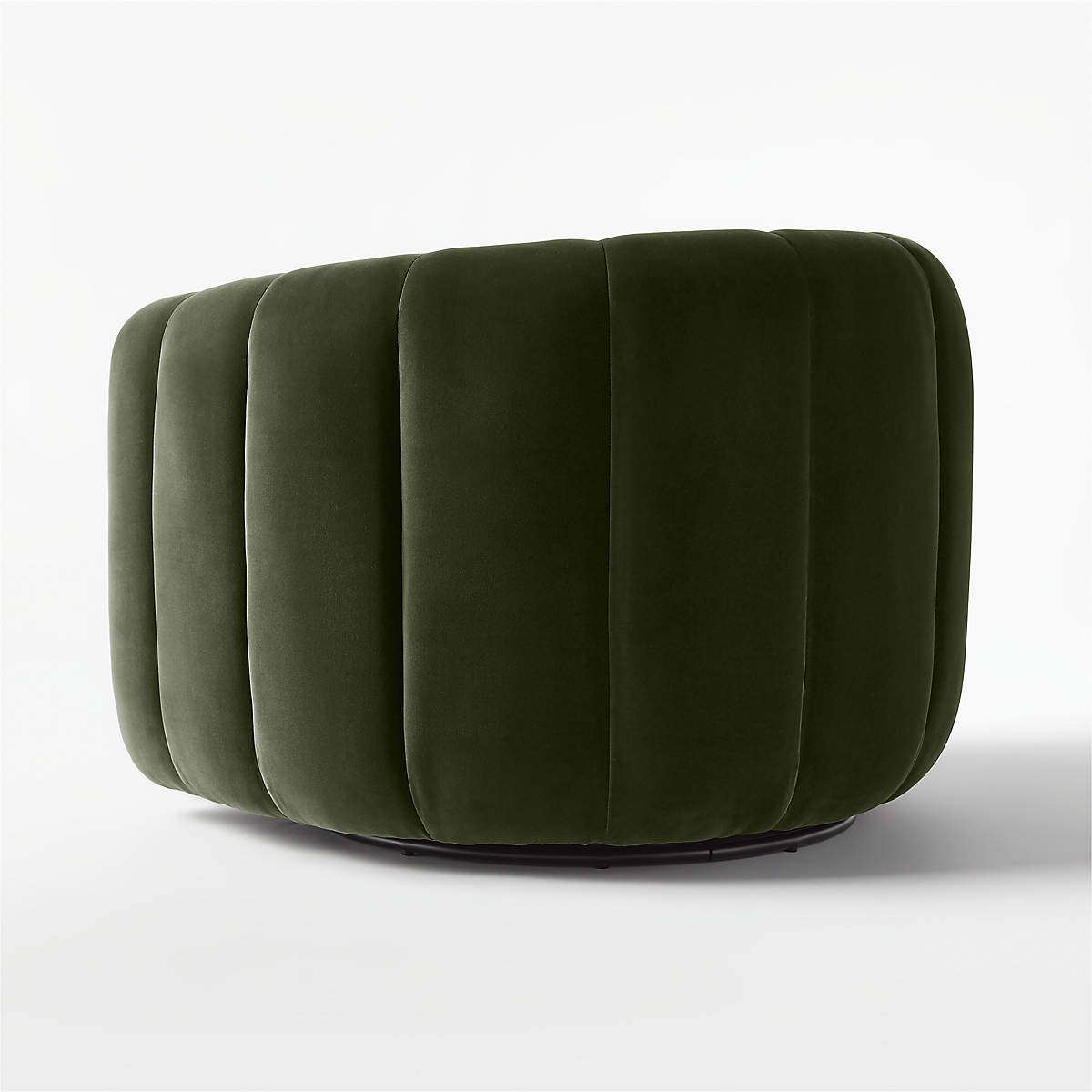 Fitz Green Velvet Swivel Chair thumbnail 6