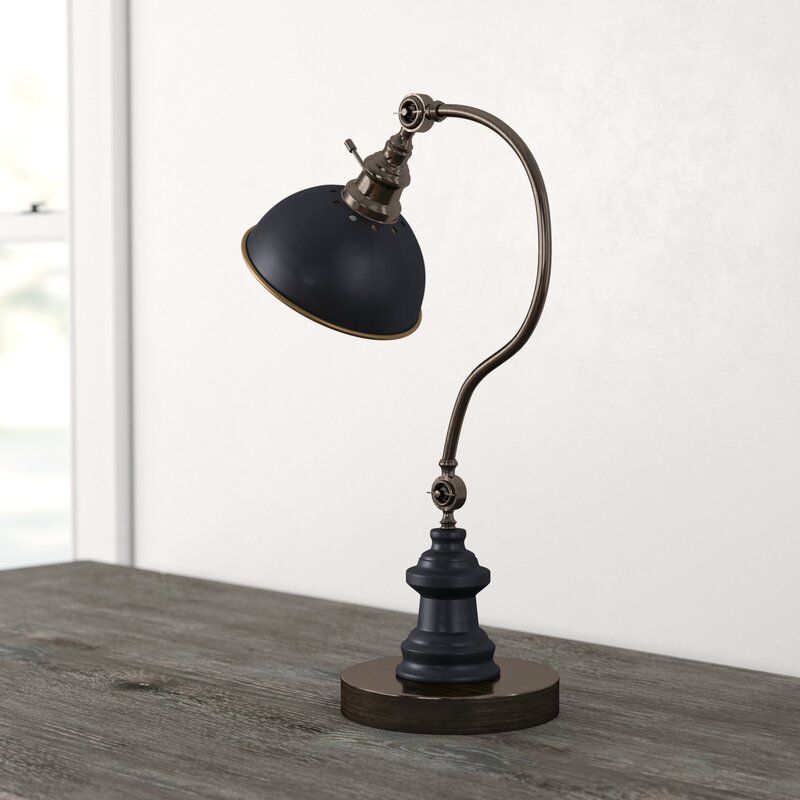 Diederich 2 Point Adjustable Goose Neck Arched Table Lamp thumbnail 2