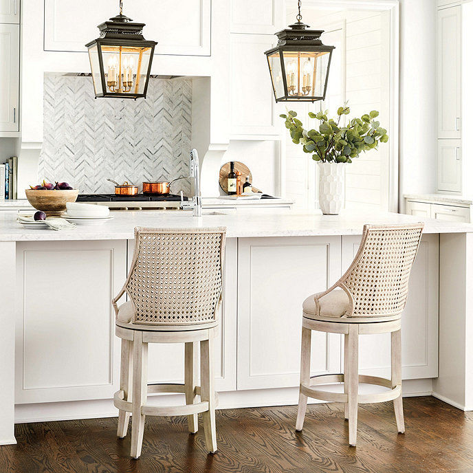 Makena Swivel Counter Stool  thumbnail 3
