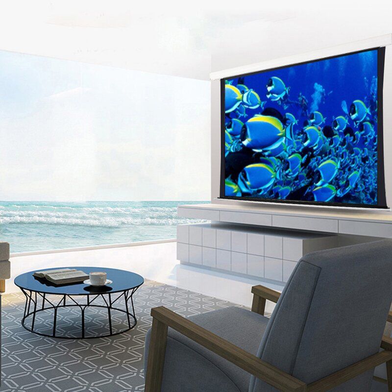 White Portable Folding Frame Projector Screen thumbnail 5