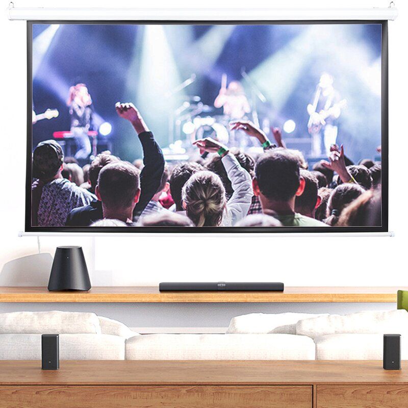 White Portable Folding Frame Projector Screen thumbnail 6