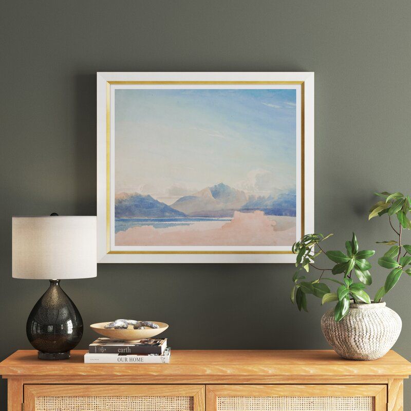 Dawn Landscape Graphic Art Print With Frame-29.25''x 33.25" thumbnail 2
