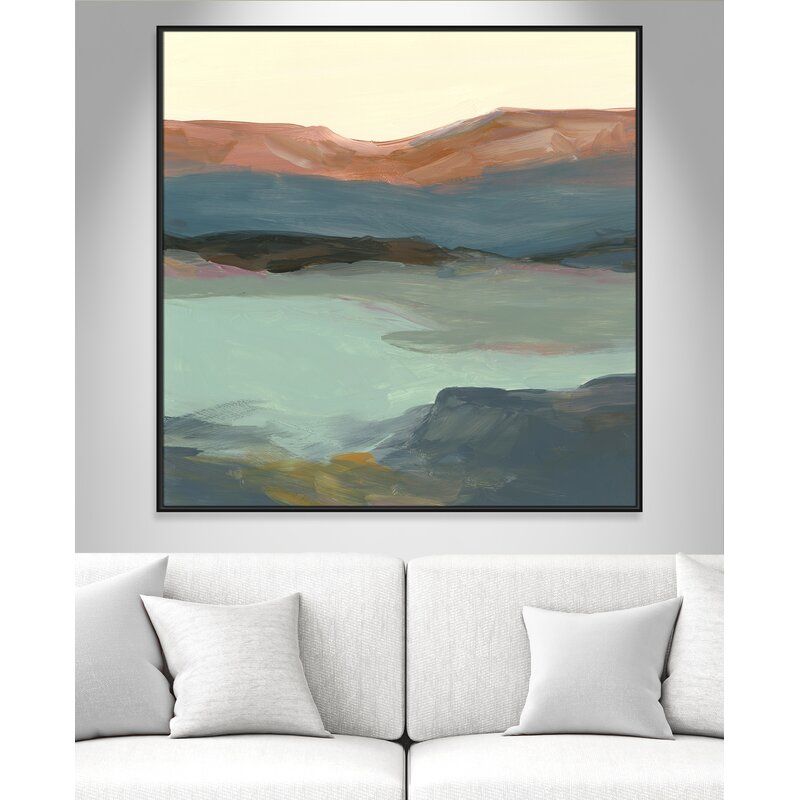 Rolling Bluffs by Carol Robinson Painting Print With Frame-46.5"x46.5" thumbnail 2