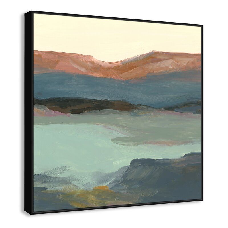 Rolling Bluffs by Carol Robinson Painting Print With Frame-46.5"x46.5" thumbnail 3