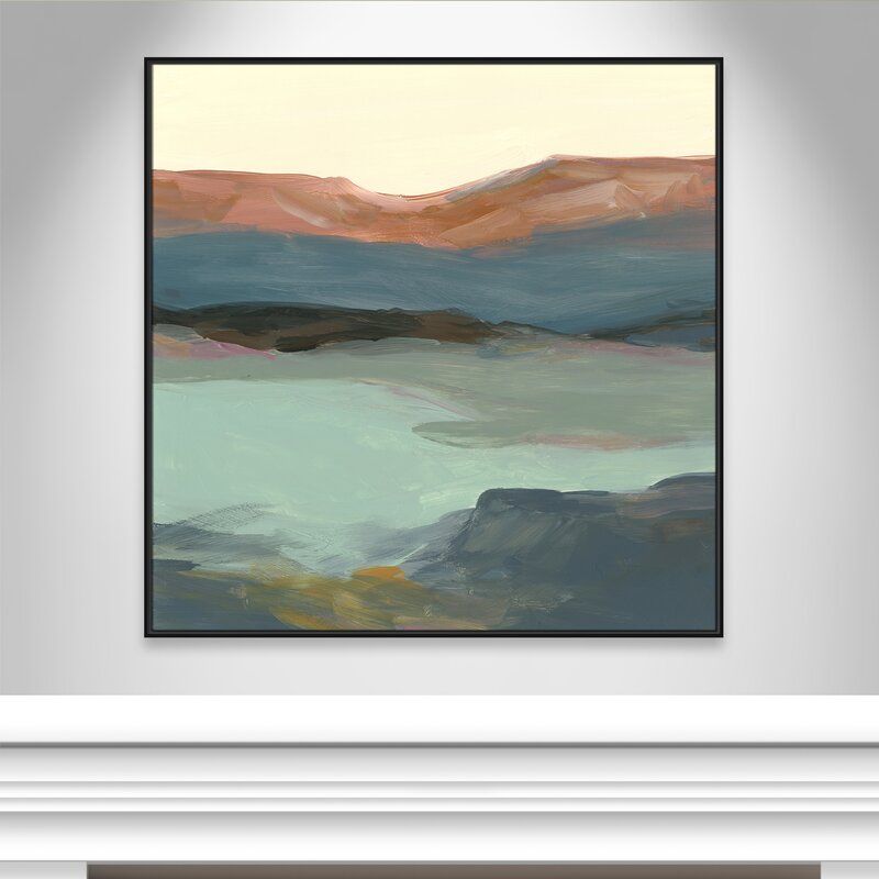 Rolling Bluffs by Carol Robinson Painting Print With Frame-46.5"x46.5" thumbnail 4