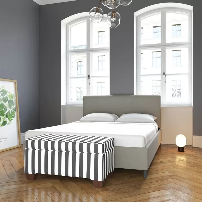 Emery Upholstered Low Profile Bed King thumbnail 2