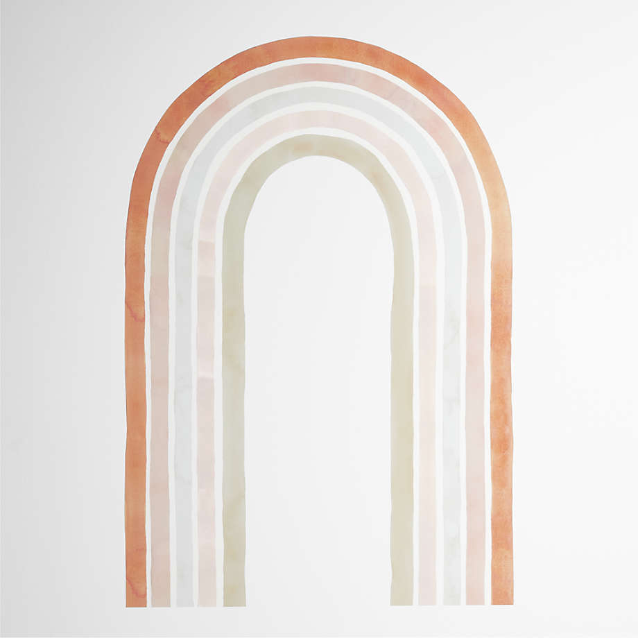 Neutral Watercolor Rainbow Large Wall Decal thumbnail 2