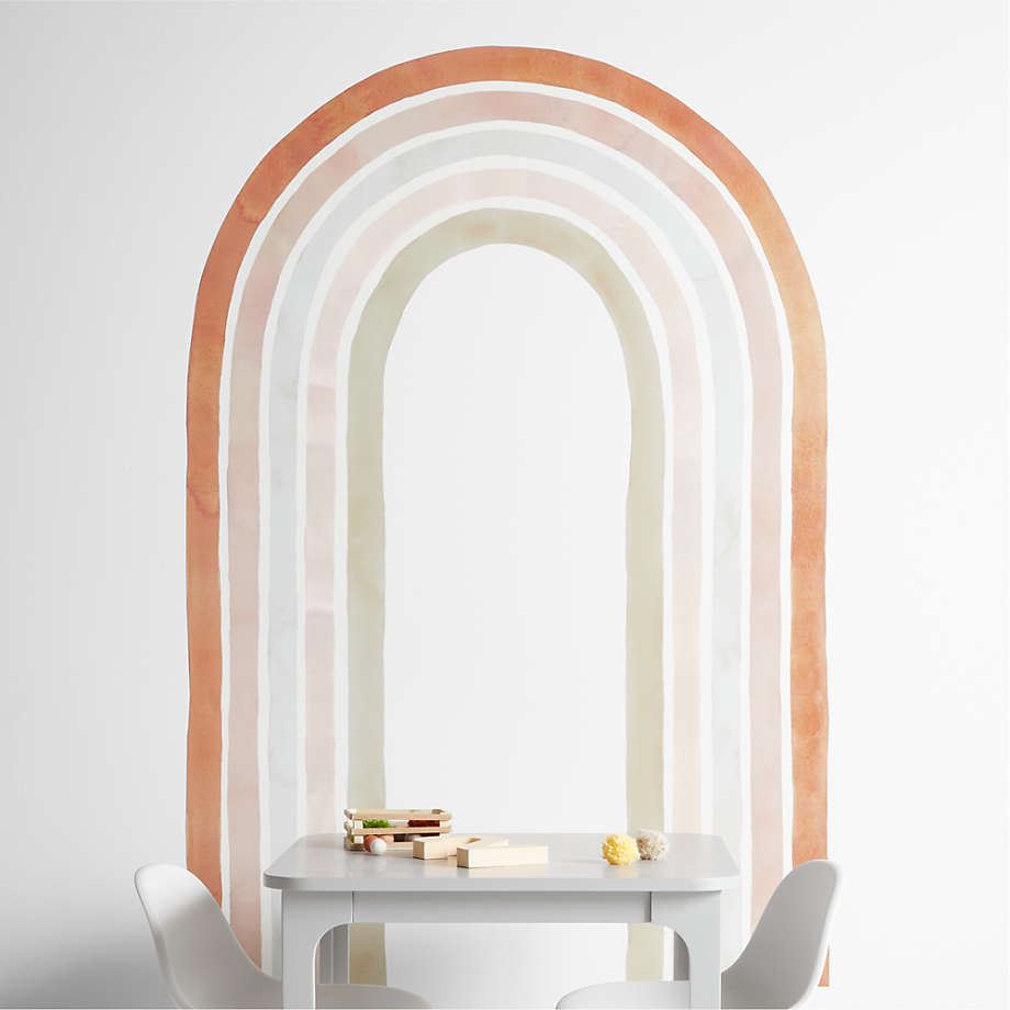 Neutral Watercolor Rainbow Large Wall Decal thumbnail 3