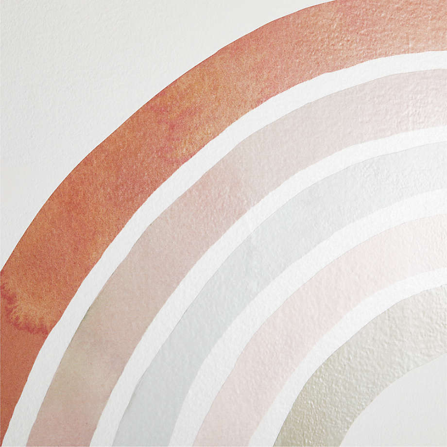 Neutral Watercolor Rainbow Large Wall Decal thumbnail 5
