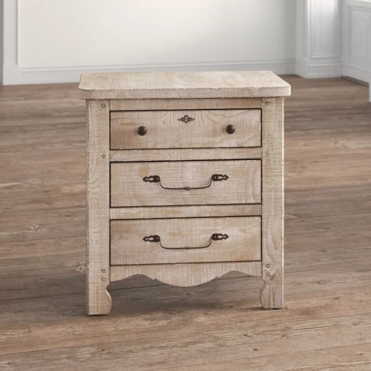 Tall 3 Drawer Nightstand thumbnail 3