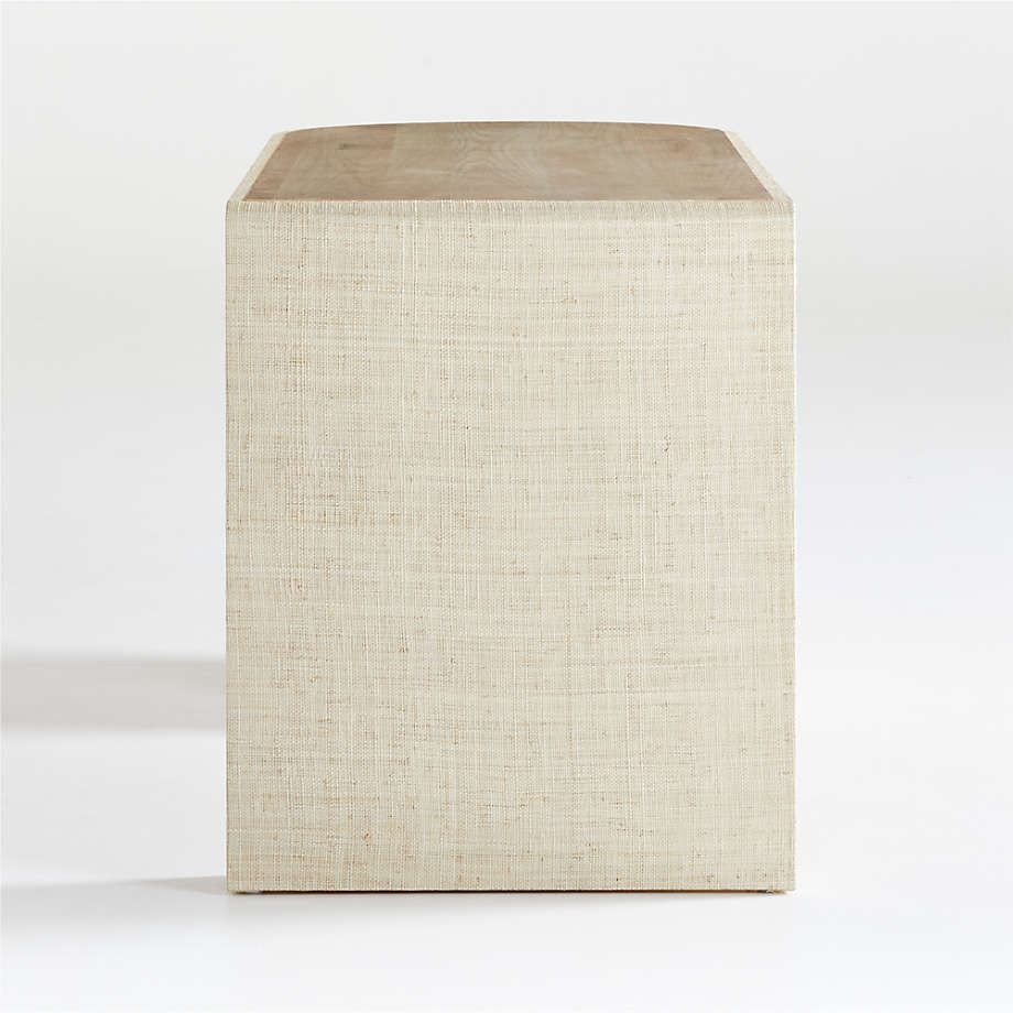 Twist Grasscloth Rotating Desk (Open) thumbnail 3