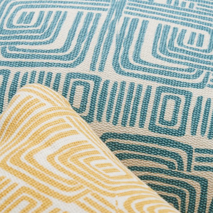 Winding Maze Indoor Outdoor Pillow With Insert 22"x22" thumbnail 4