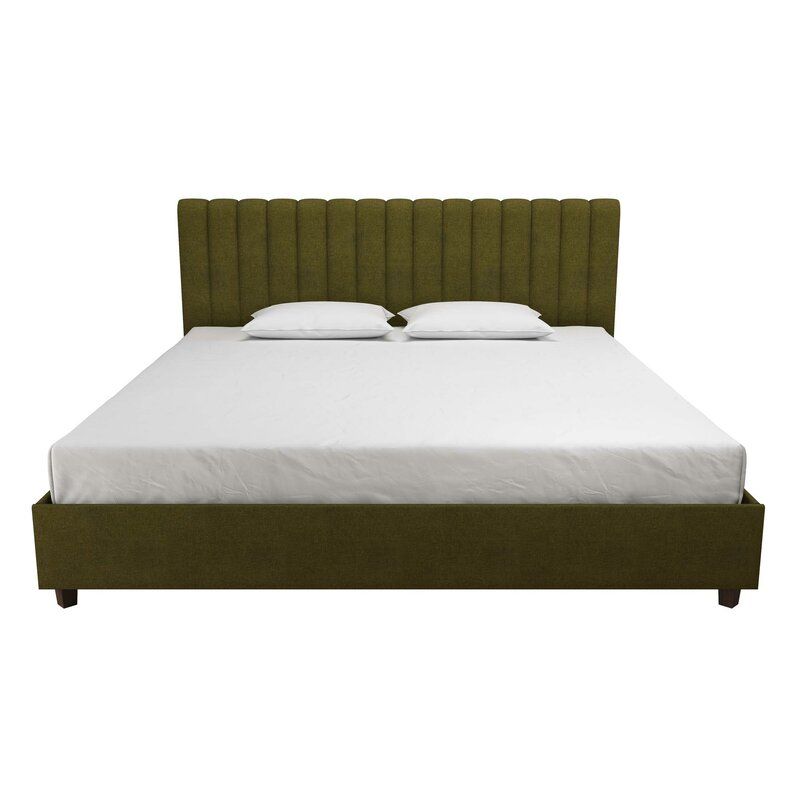 Brittany Tufted Upholstered Platform Bed King thumbnail 3