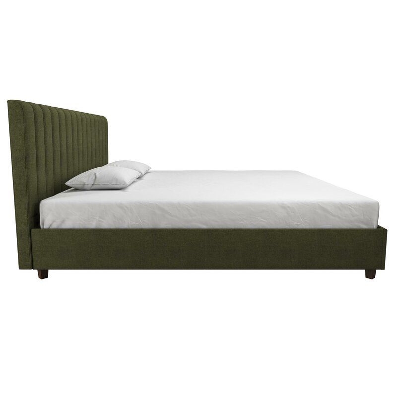 Brittany Tufted Upholstered Platform Bed King thumbnail 4