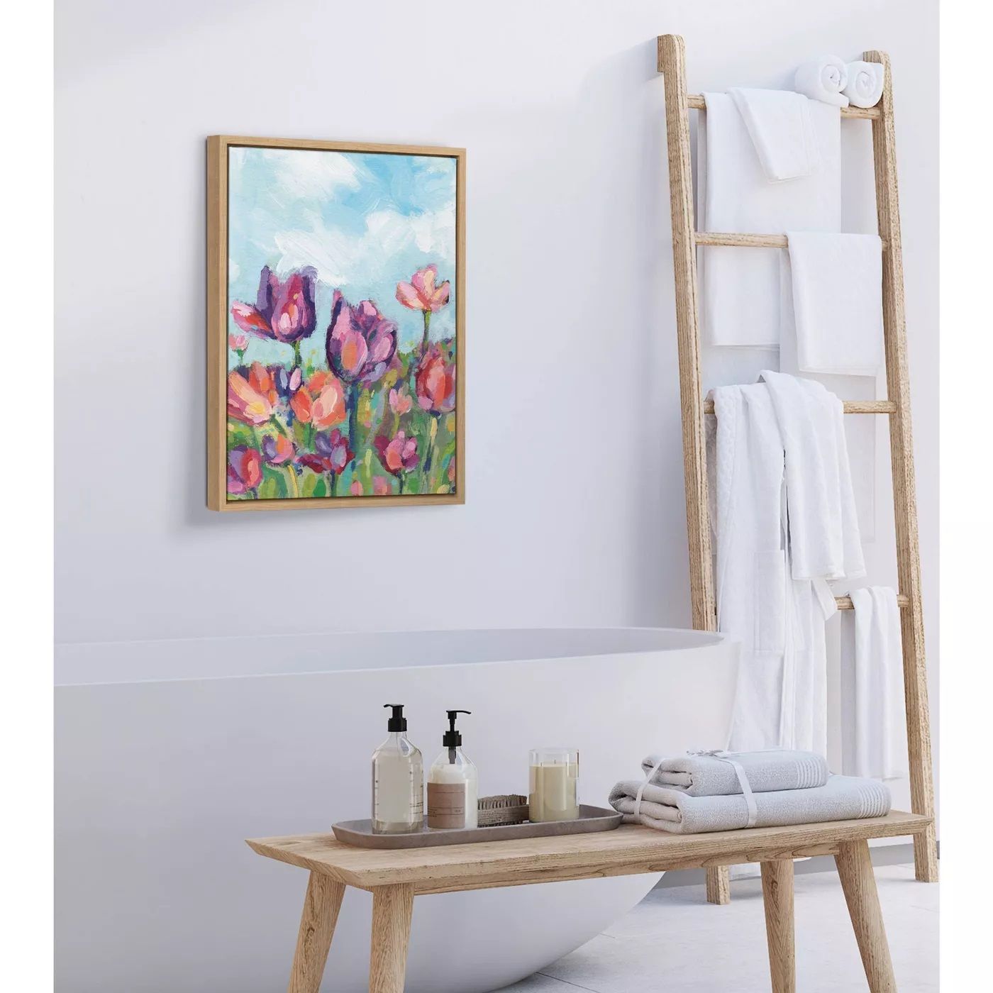 Sylvie Spring Framed Wall Canvas-18"x24" thumbnail 3