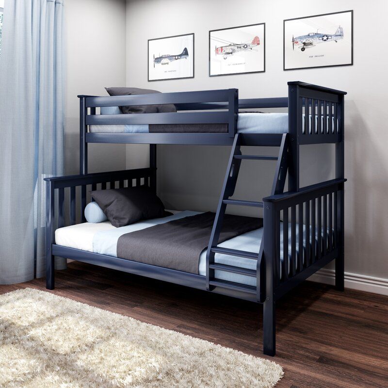 Bolles Twin Over Full Solid Wood Standard Bunk Bed by Harriet Bee thumbnail 2