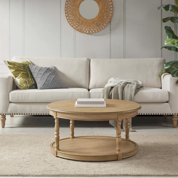 Belden Floor Shelf Coffee Table with Storage thumbnail 2