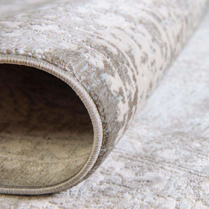 Coeur Gray Light Blue Ivory Area Rug-9'x12' thumbnail 3