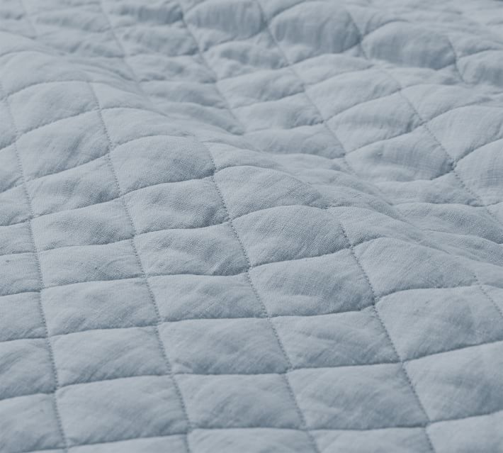 Belgian Flax Linen Diamond Quilt-King thumbnail 2