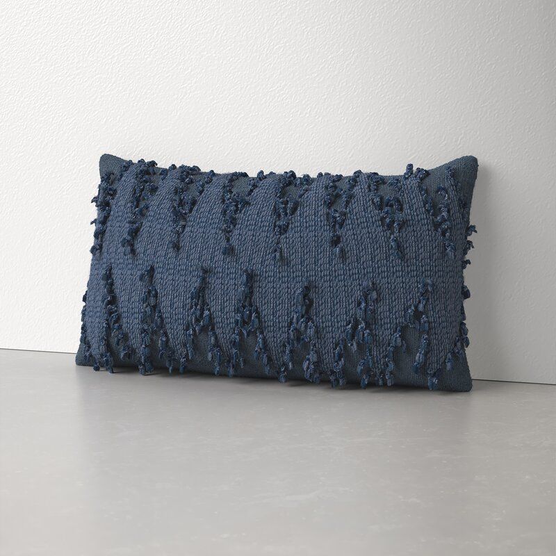Horrell Decorative Rectangular Cotton Lumbar Pillow With Insert-26"x14" thumbnail 2