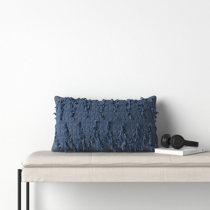 Horrell Decorative Rectangular Cotton Lumbar Pillow With Insert-26"x14" thumbnail 3