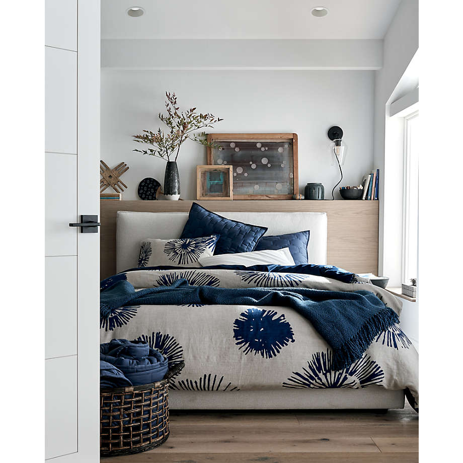 Haana King Blue Floral Duvet Cover King thumbnail 2