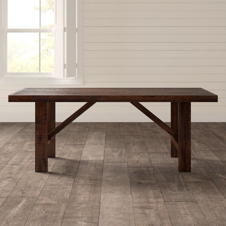 Demetrius Acacia Solid Wood Dining Table thumbnail 3