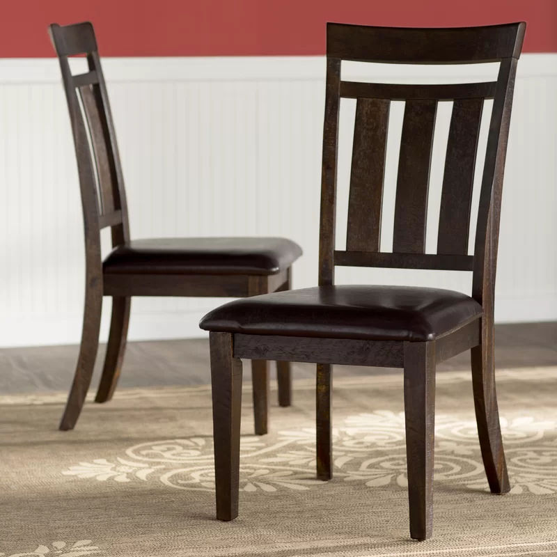 Demetrius Slat Back Side Chair Set of 2 thumbnail 4