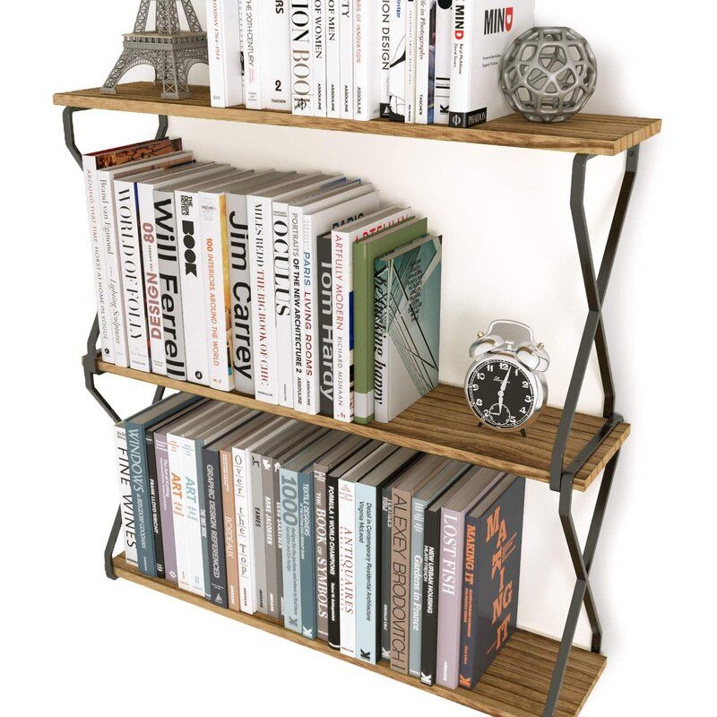 Wooden Wall Shelf For Living Room Decor thumbnail 3