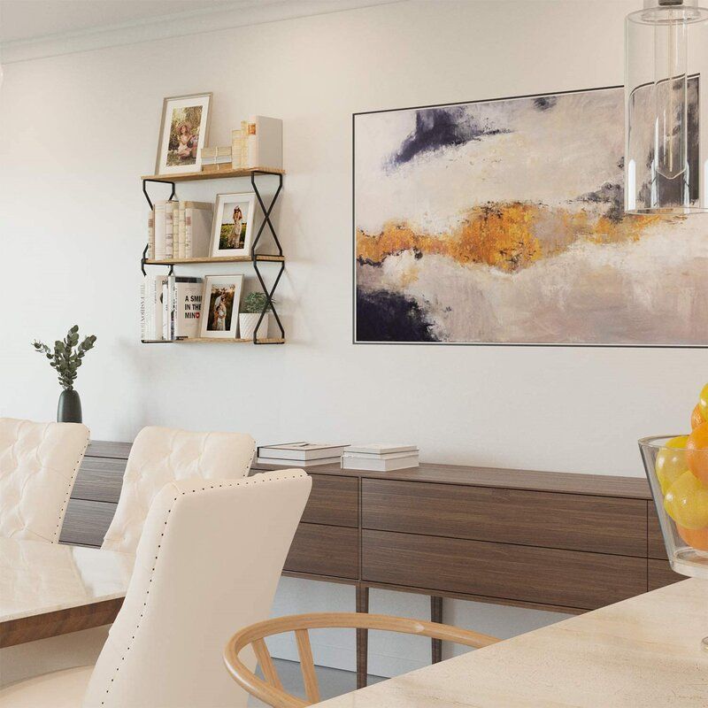 Wooden Wall Shelf For Living Room Decor thumbnail 4