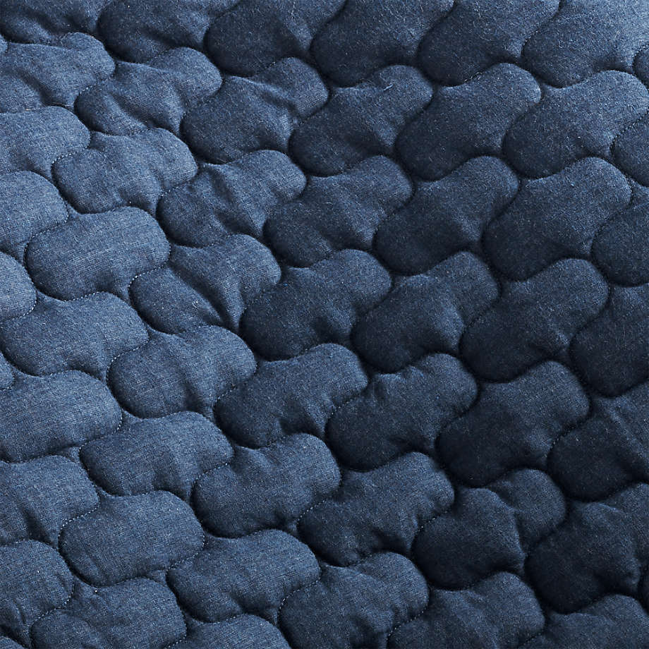 Fontaine Blue Cotton Quilt Full Queen thumbnail 6
