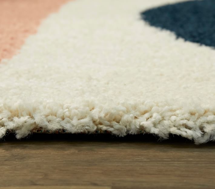 Stain Resistant Geometric Shag Rug-7'x10' thumbnail 4