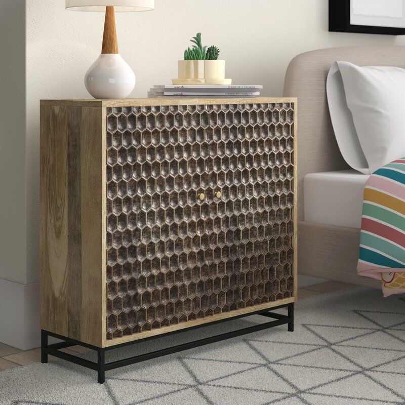 Azar Tall Solid Wood Door Accent Cabinet thumbnail 3