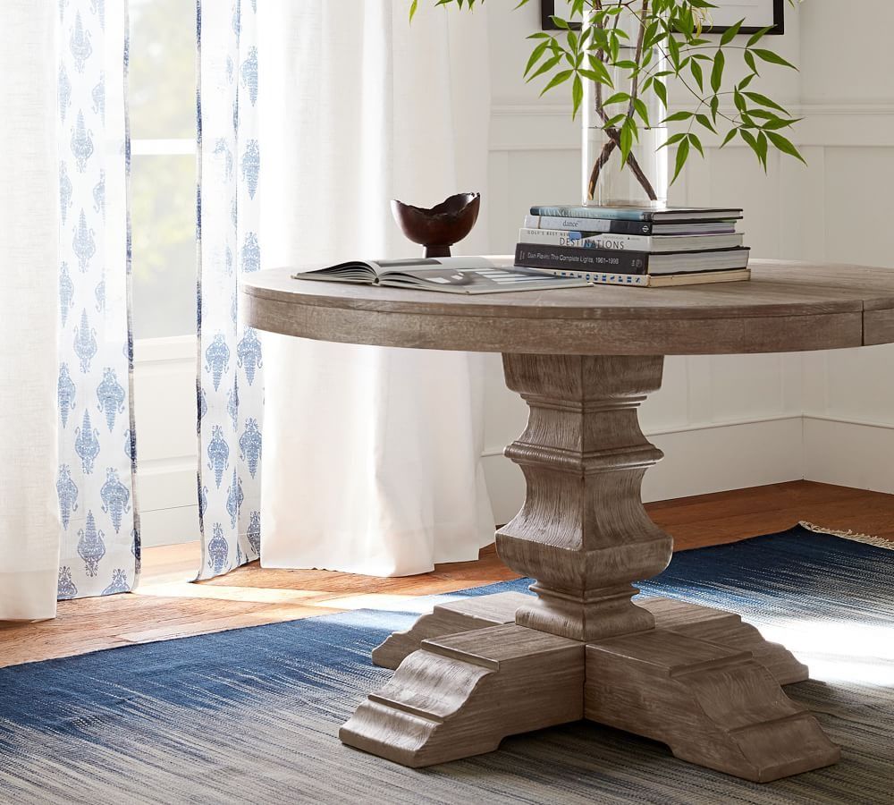 Banks Round Pedestal Extending Dining Table thumbnail 2