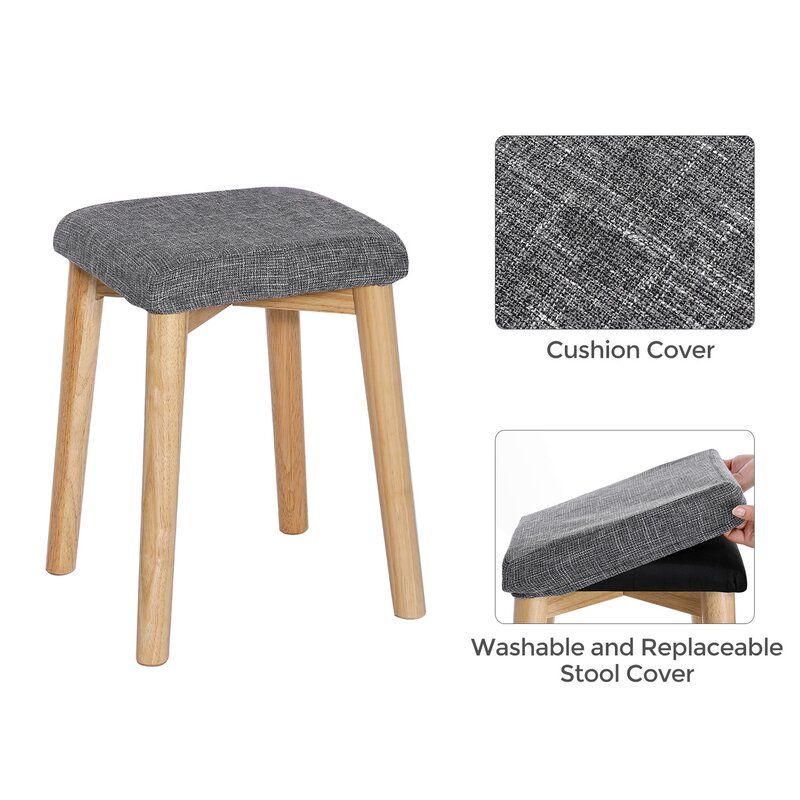 Arinze Vanity Set With Stool And Mirror thumbnail 4