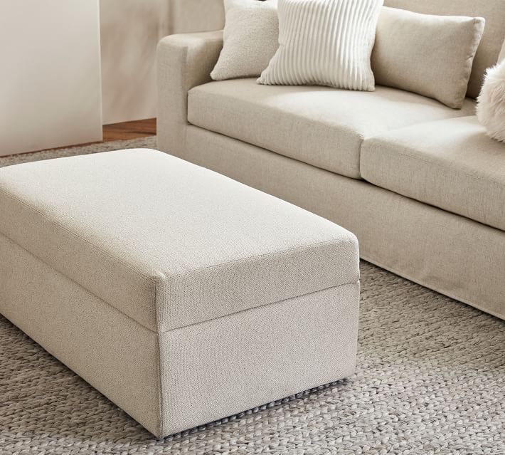 Big Sur Square Arm Upholstered Storage Ottoman with Pull Out Table thumbnail 7