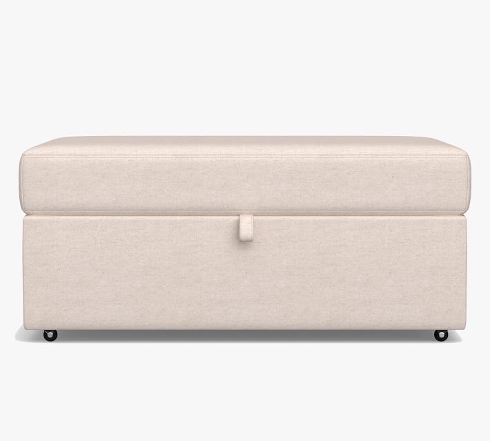 Big Sur Square Arm Upholstered Storage Ottoman with Pull Out Table thumbnail 8