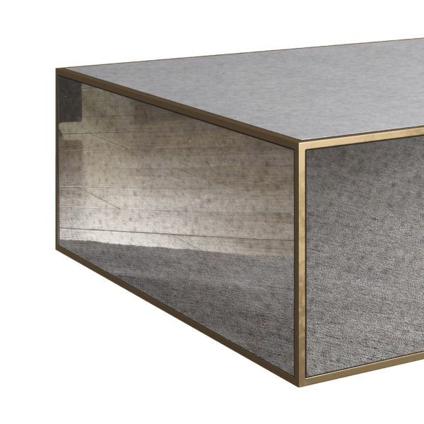 Zara Mirrored Large Coffee Table thumbnail 4