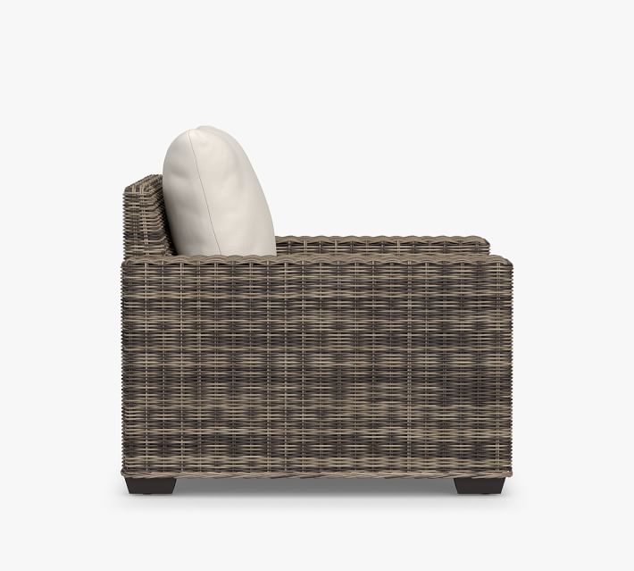 Torrey All-Weather Wicker Square Arm Lounge Chair thumbnail 5