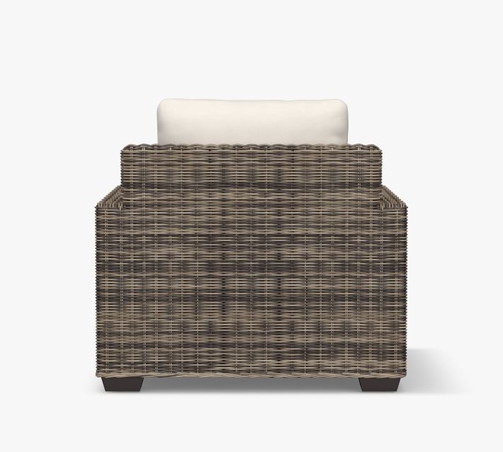 Torrey All-Weather Wicker Square Arm Lounge Chair thumbnail 6