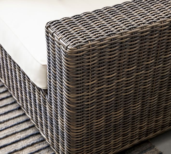 Torrey All-Weather Wicker Square Arm Lounge Chair thumbnail 7