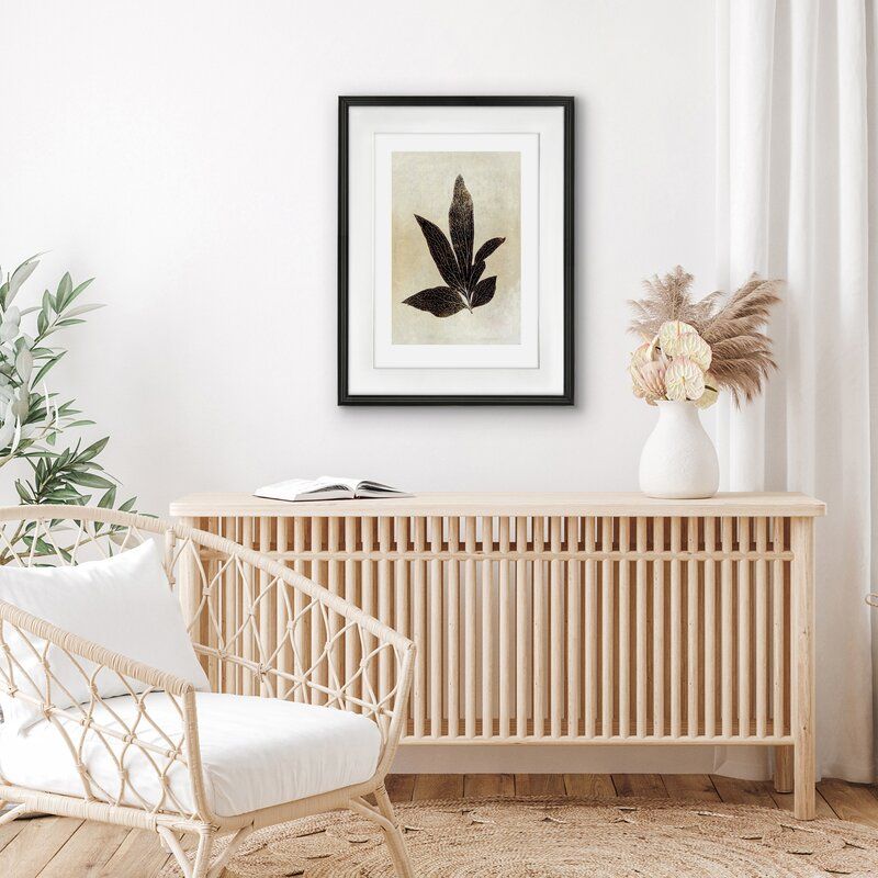 Sepia Leaf By Chaos and Wonder Design Picture With Frame thumbnail 2