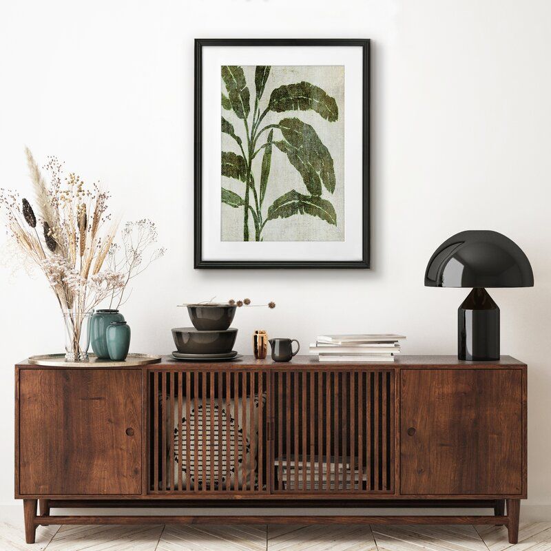 Green Banana Tree Picture Frame Painting With Frame thumbnail 2