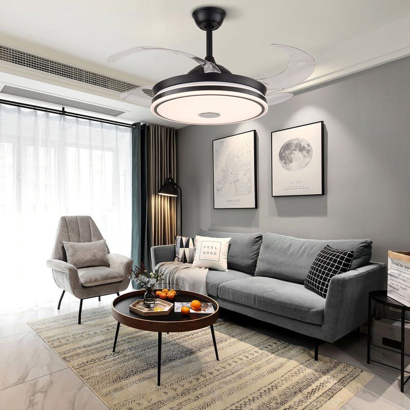 Myshaun Blade Smart Chandelier Ceiling Fan thumbnail 2