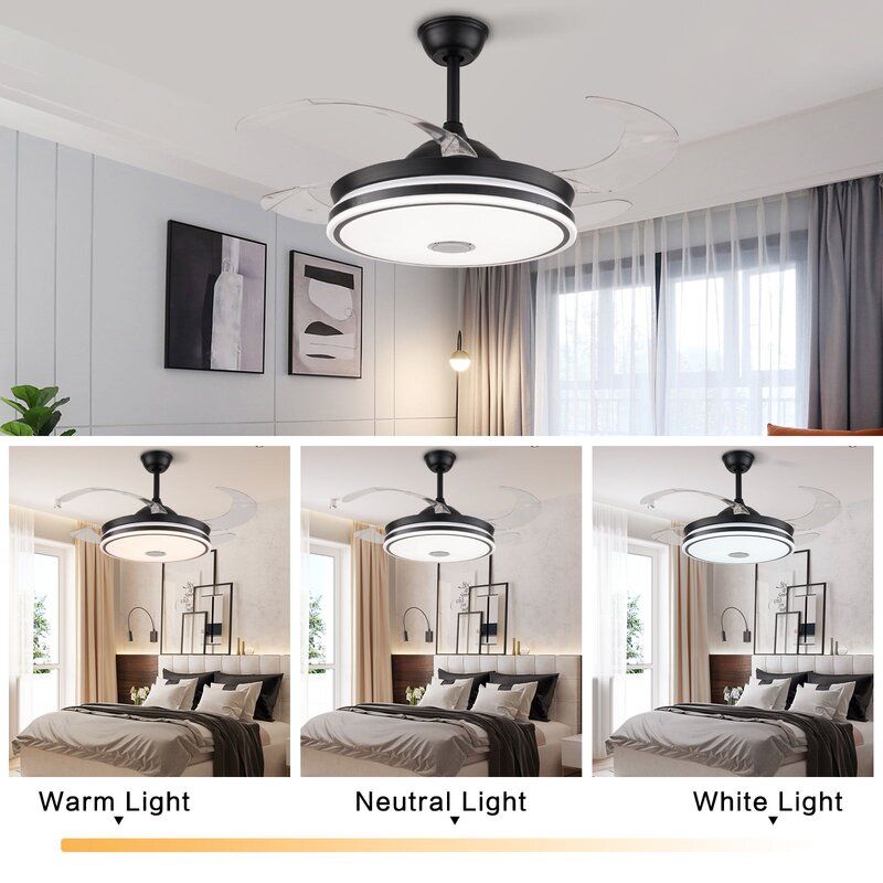 Myshaun Blade Smart Chandelier Ceiling Fan thumbnail 3
