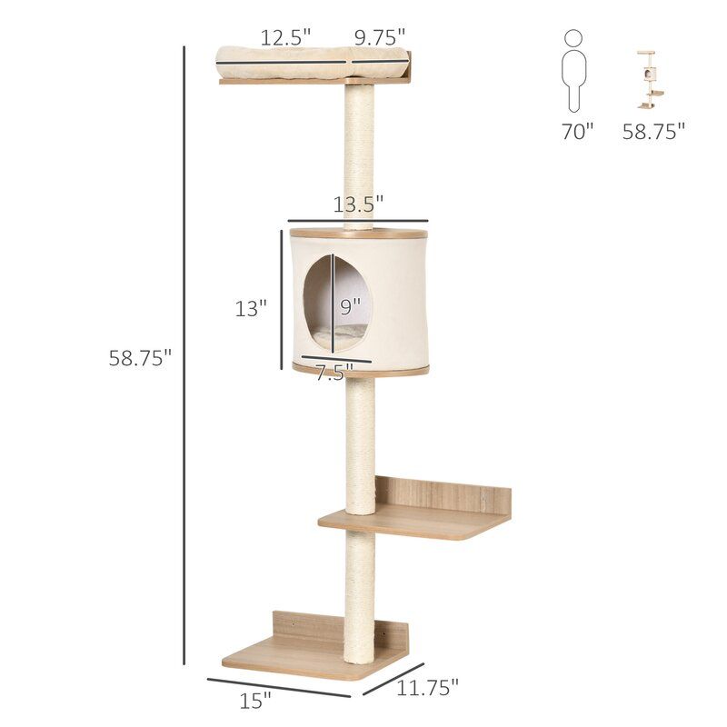 4 Level 58 Ahloni Cat Tree thumbnail 5