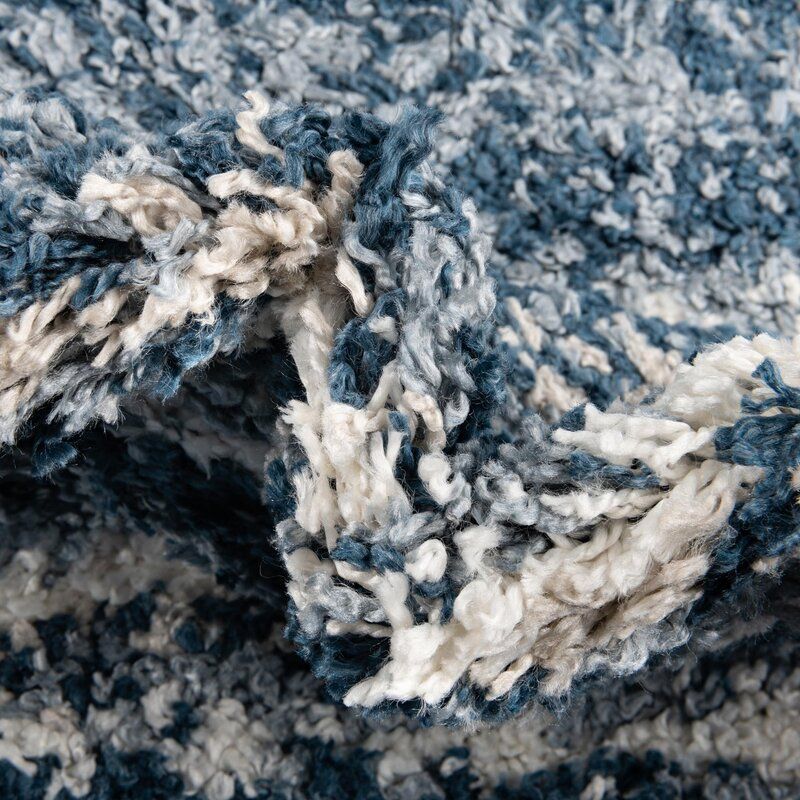Ianis Striped Blue Area Rug-10'x14' thumbnail 3