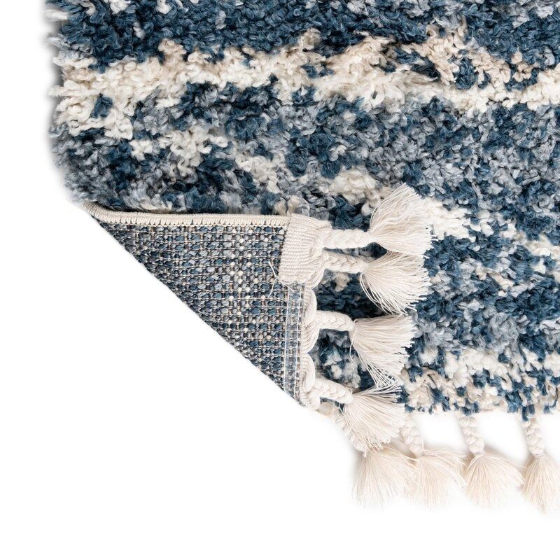 Ianis Striped Blue Area Rug-10'x14' thumbnail 6