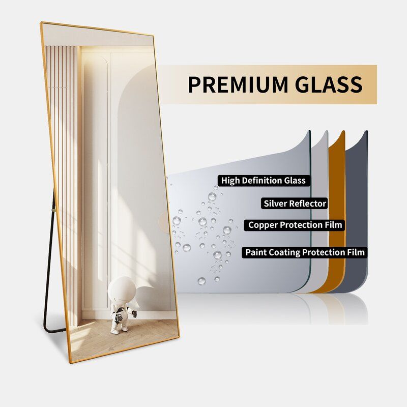 Full Length Floor Mirror 22"X65" Large  thumbnail 6